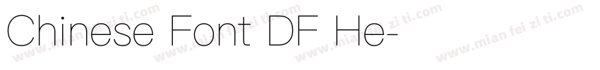 Chinese Font DF He字体转换
